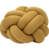 Design House Stockholm Knot cushion, XL, yellow