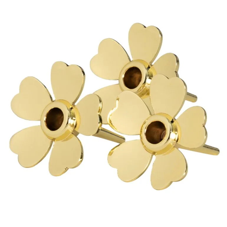 Design House Stockholm Me To You candle holder, 3 pcs, brass