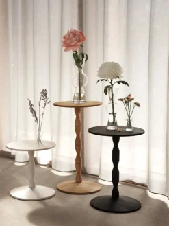 Design House Stockholm Pedestal sidetable, black