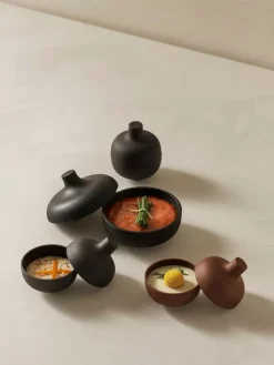 Design House Stockholm Sand Secrets bowl with lid, small, black