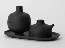 Design House Stockholm Sand Secrets bowl with lid, small, black