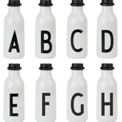 Design Letters Arne Jacobsen drinking bottle, A-Z