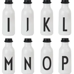 Design Letters Arne Jacobsen drinking bottle, A-Z