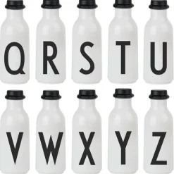 Design Letters Arne Jacobsen drinking bottle, A-Z