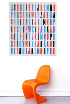 Design Letters Arne Jacobsen wooden letter, black A-Ö