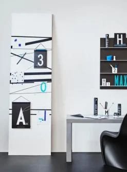 Design Letters Arne Jacobsen wooden letter, black A-Ö