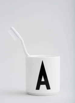 Design Letters Arne Jacobsen porcelain cup, white, A-Z