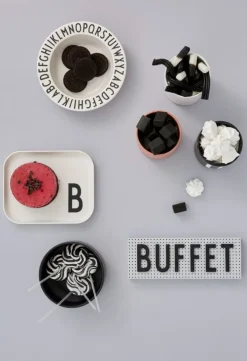 Design Letters Arne Jacobsen porcelain cup, black, A-Z