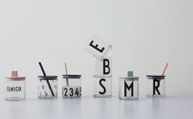 Design Letters Kids drinking glass, A-Z