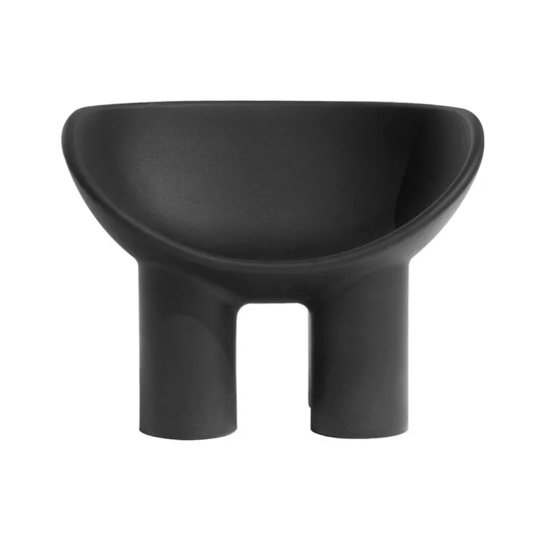 Driade Roly Poly armchair, recycled plastic, black