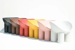 Driade Roly Poly armchair, recycled plastic, black