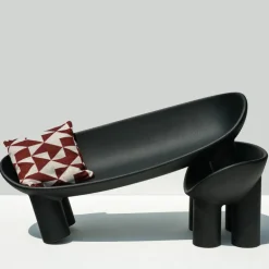 Driade Roly Poly armchair, recycled plastic, black