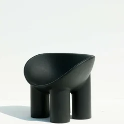 Driade Roly Poly armchair, recycled plastic, black
