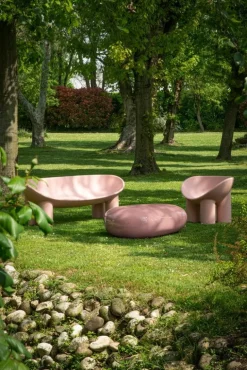 Driade Roly Poly armchair, red brick