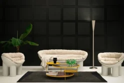 Driade Roly Poly armchair, red brick