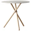 Eberhart Furniture Aldric cafe table, 80 cm, light concrete - light oak
