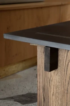 Eberhart Furniture Arnold coffee table, dark concrete - dark oak