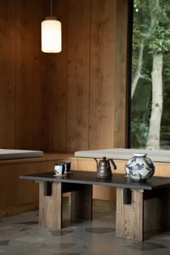 Eberhart Furniture Arnold coffee table, dark concrete - dark oak