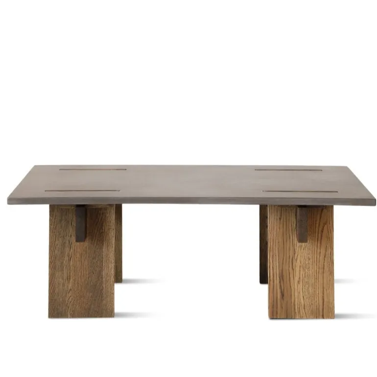 Eberhart Furniture Arnold coffee table, dark concrete - dark oak