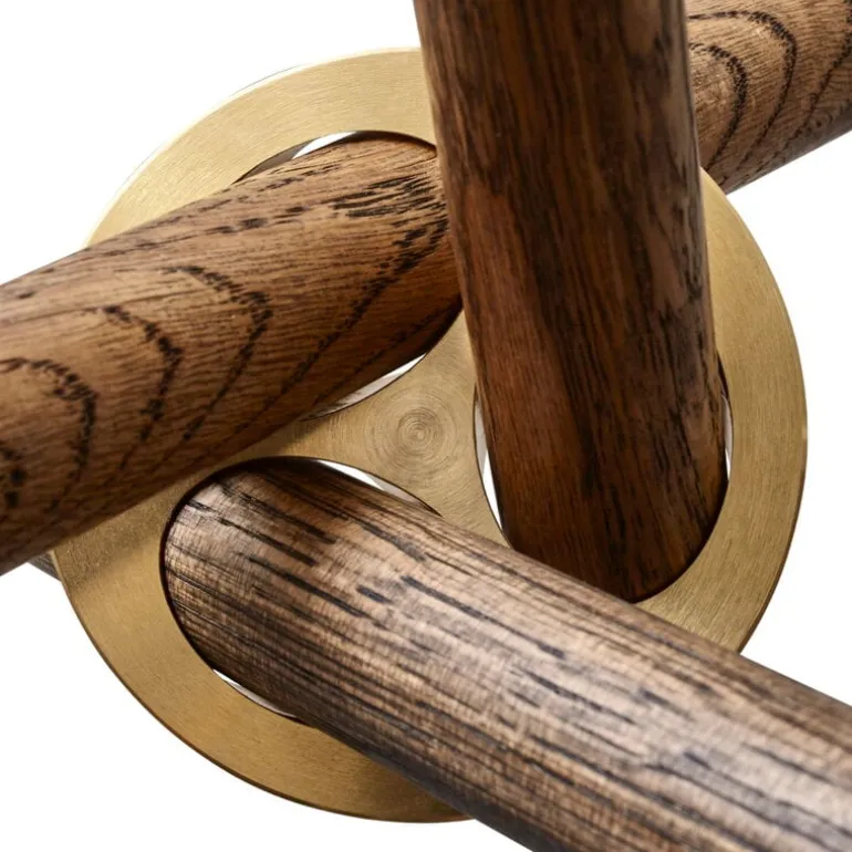 Eberhart Furniture Daphne coffee table, 65 cm, dark concrete - dark oak