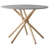 Eberhart Furniture Hector dining table, 105 cm, light concrete - light oak