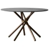Eberhart Furniture Hector dining table, 120 cm, dark concrete - dark oak