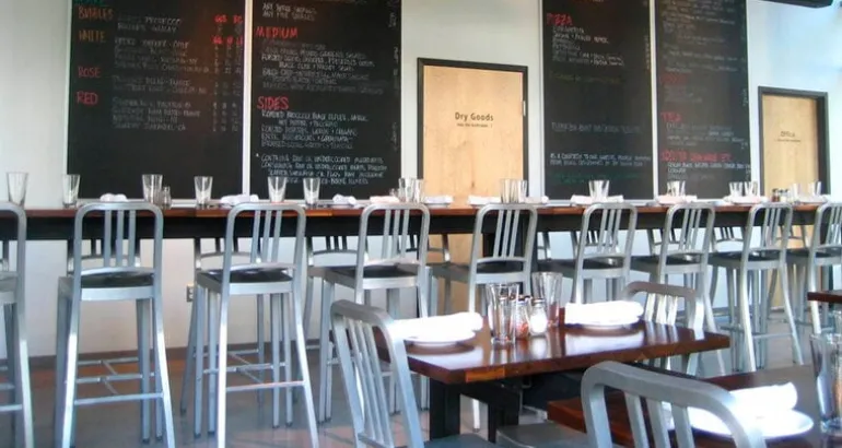 Emeco 1006 Navy armchair, brushed aluminium