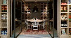 Emeco 1006 Navy armchair, brushed aluminium