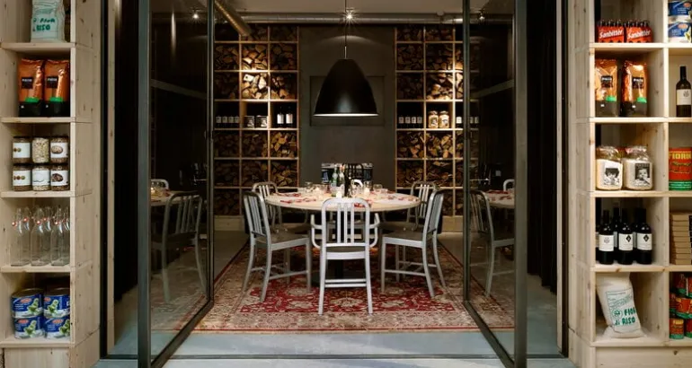 Emeco 1006 Navy armchair, brushed aluminium