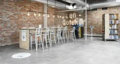 Emeco 1006 Navy bar stool, brushed aluminium