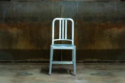 Emeco 1006 Navy chair, brushed aluminium