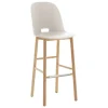 Emeco Alfi bar stool, high back, white - natural ash