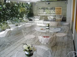 Emu Heaven table 120 cm, matt white, glass top