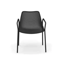 Emu Round armchair, black