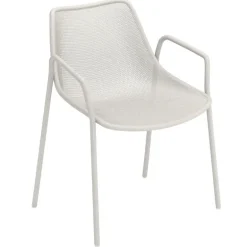 Emu Round armchair, matt white