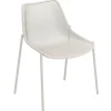 Emu Round chair, matt white