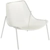 Emu Round lounge chair, matt white