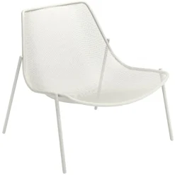 Emu Round lounge chair, matt white