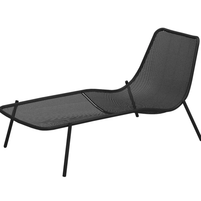 Emu Round sunbed, black