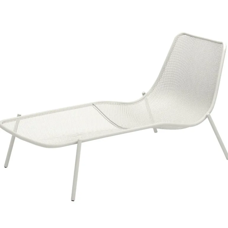 Emu Round sunbed, matt white