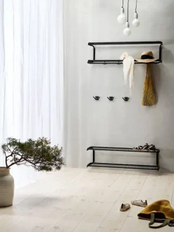 Essem Design Classic shoe rack, 80 cm, black