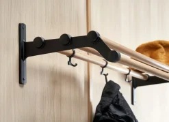 Essem Design Nostalgi 291 hat rack, 100 cm, oak - black