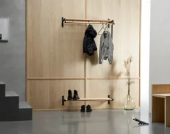 Essem Design Nostalgi 291 hat rack, 100 cm, oak - aluminium