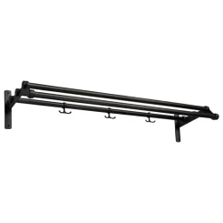 Essem Design Nostalgi 291 hat rack, 100 cm, black stained oak - black