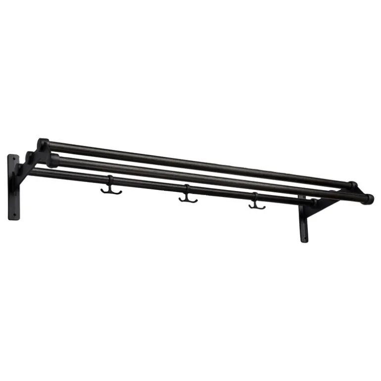Essem Design Nostalgi 291 hat rack, 100 cm, black stained oak - black