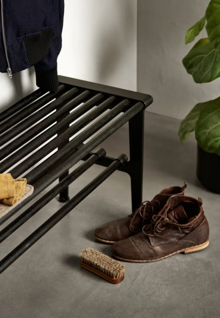 Essem Design Nostalgi bench, 100 cm, black stained oak - black