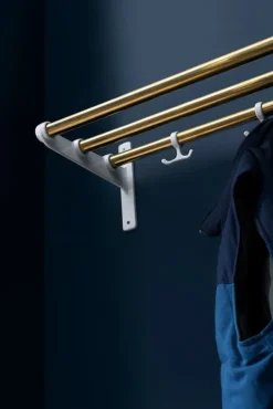 Essem Design Nostalgi hat/shoe rack, 100 cm, oak - aluminium