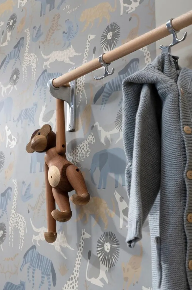 Essem Design Nostalgi hook strip, 100 cm, black stained oak - black