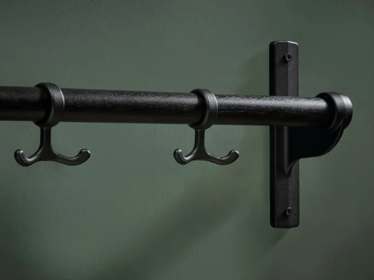 Essem Design Nostalgi hook strip, 100 cm, black stained oak - black