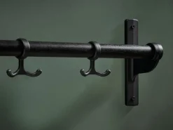 Essem Design Nostalgi hook strip, 100 cm, oak - aluminium